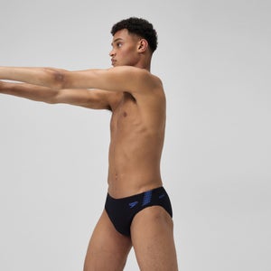 HyperBoom Splice-Badehose Schwarz/Blau für Herren