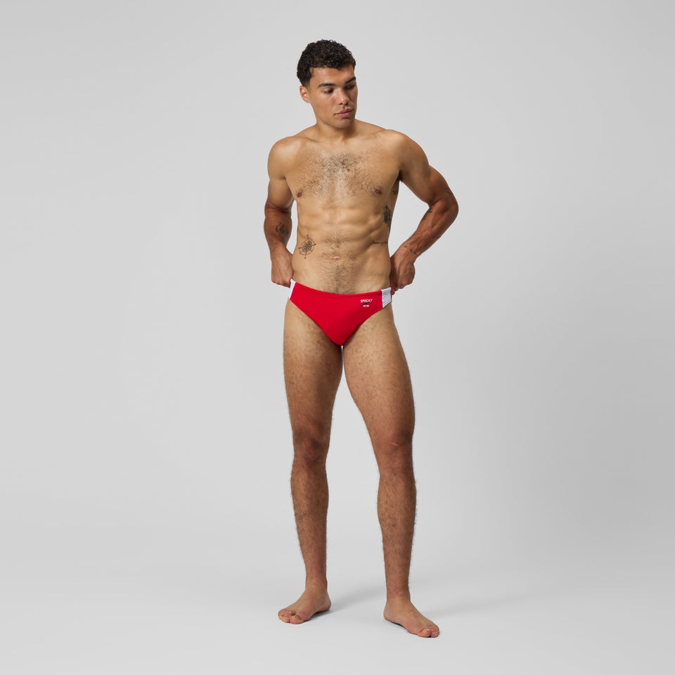 Men's Jetstream Retro Colorblock Brief Red