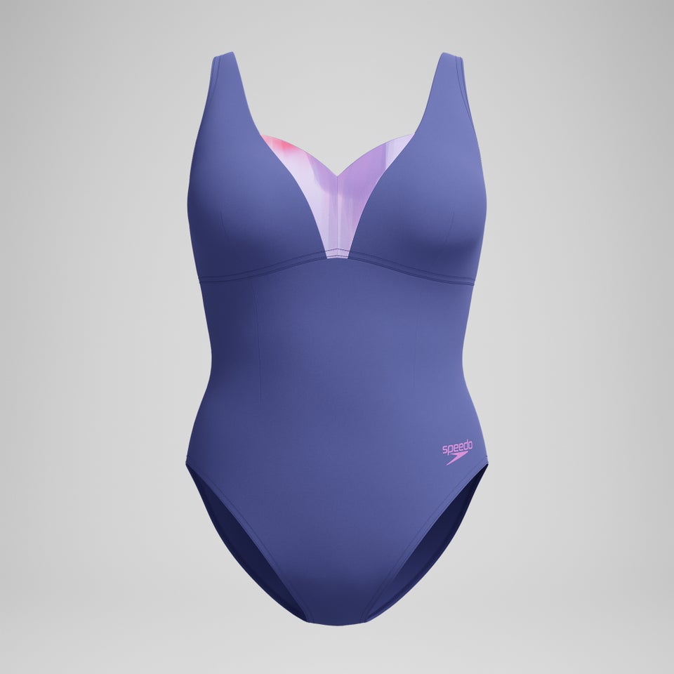 Women's Shaping Printed OpusGem DD+ Swimsuit Blue