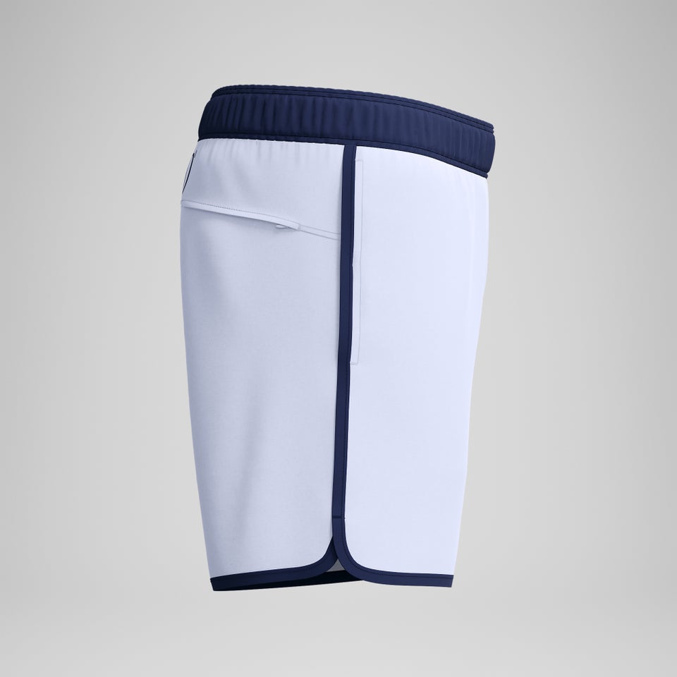 Maillot de bain logo rétro Jetstream 16 po pour hommes, blanc