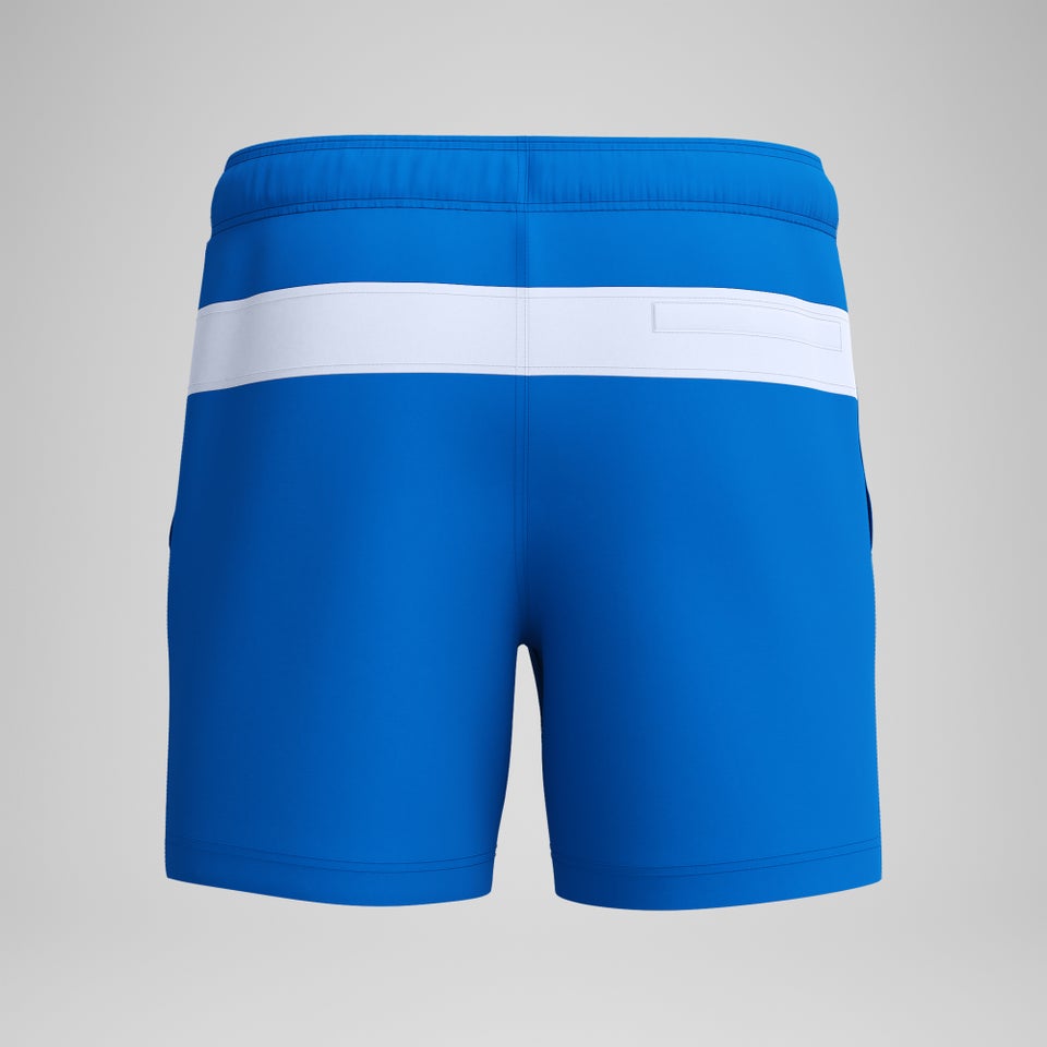 Maillot de bain rétro Jetstream Volley pour hommes, bleu/blanc