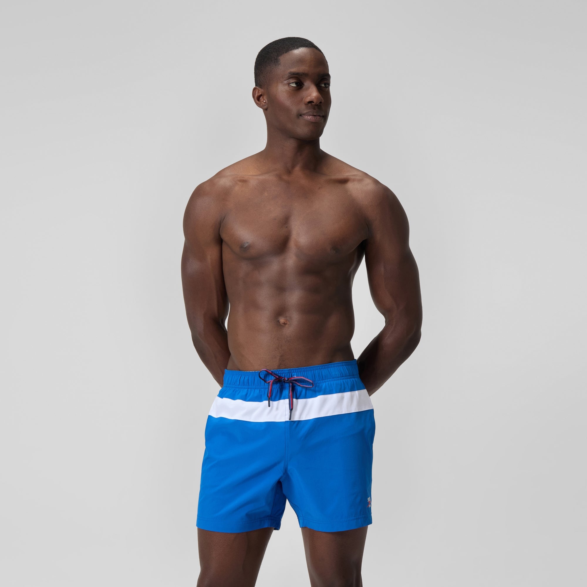 Men's Jetstream Retro Colorblock Volley Swim Trunks Blue | Speedo USA