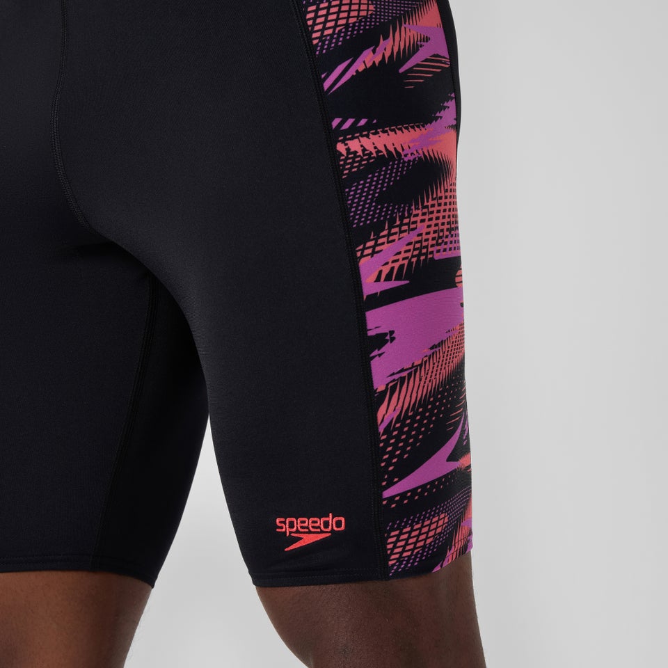 HyperBoom Panel-Schwimmhose Schwarz/Pink für Herren