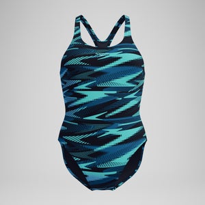 Women's HyberBoom Allover Medalist Swimsuit DarkTeal/Green