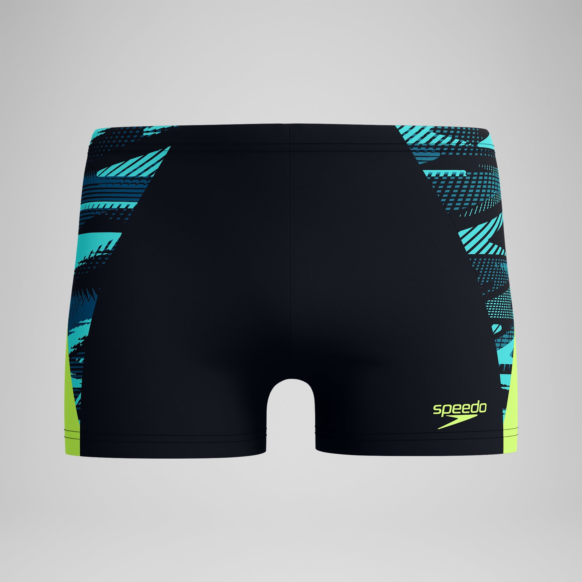 Men's Endurance+ Max Splice Aquashort Black/Yellow | Speedo UK