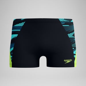 Endurance+ Max Splice-Aquashorts Schwarz/Gelb für Herren