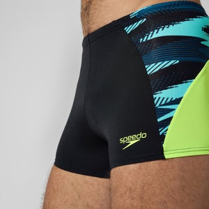 Endurance+ Max Splice-Aquashorts Schwarz/Gelb für Herren