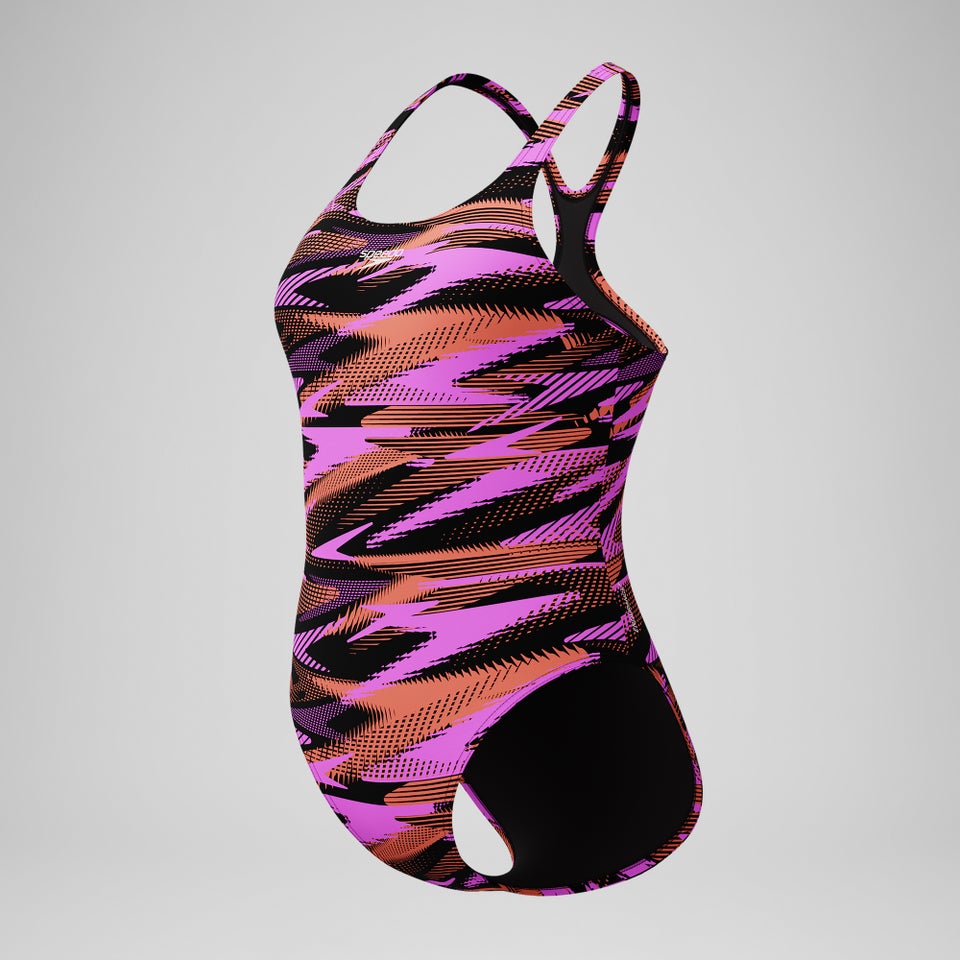 Women's HyperBoom Allover Medalist One Piece Pink/Orange