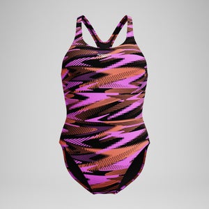 Women's HyperBoom Allover Medalist One Piece Pink/Orange - 32