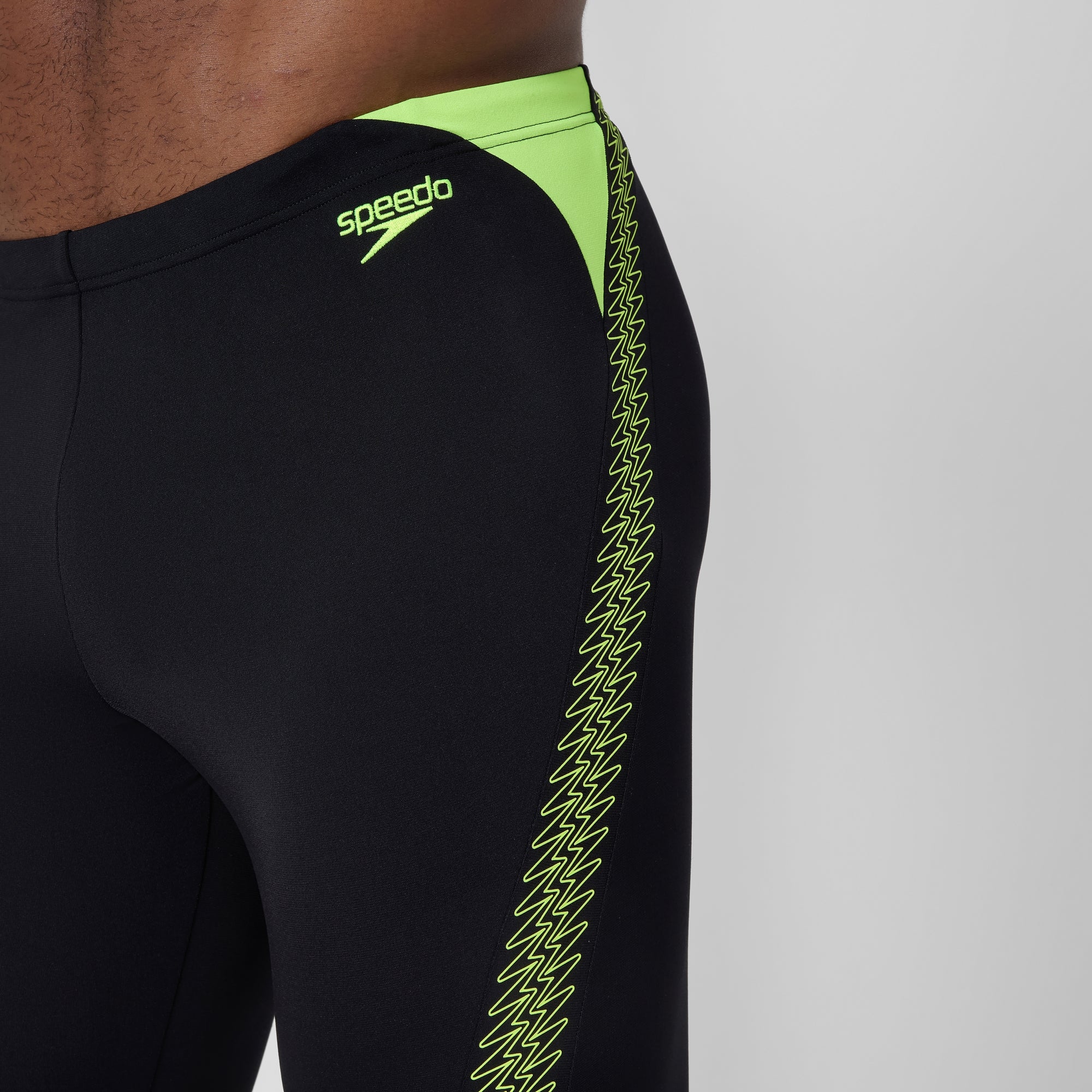 Men's Hyperboom Splice Jammer Black/Yellow | Speedo USA