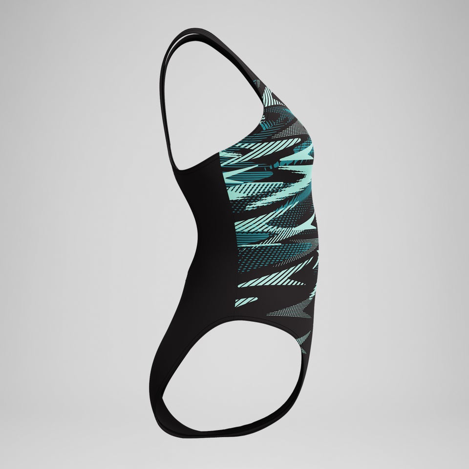 Women's HyberBoom Placement Swimsuit DarkTeal/Green