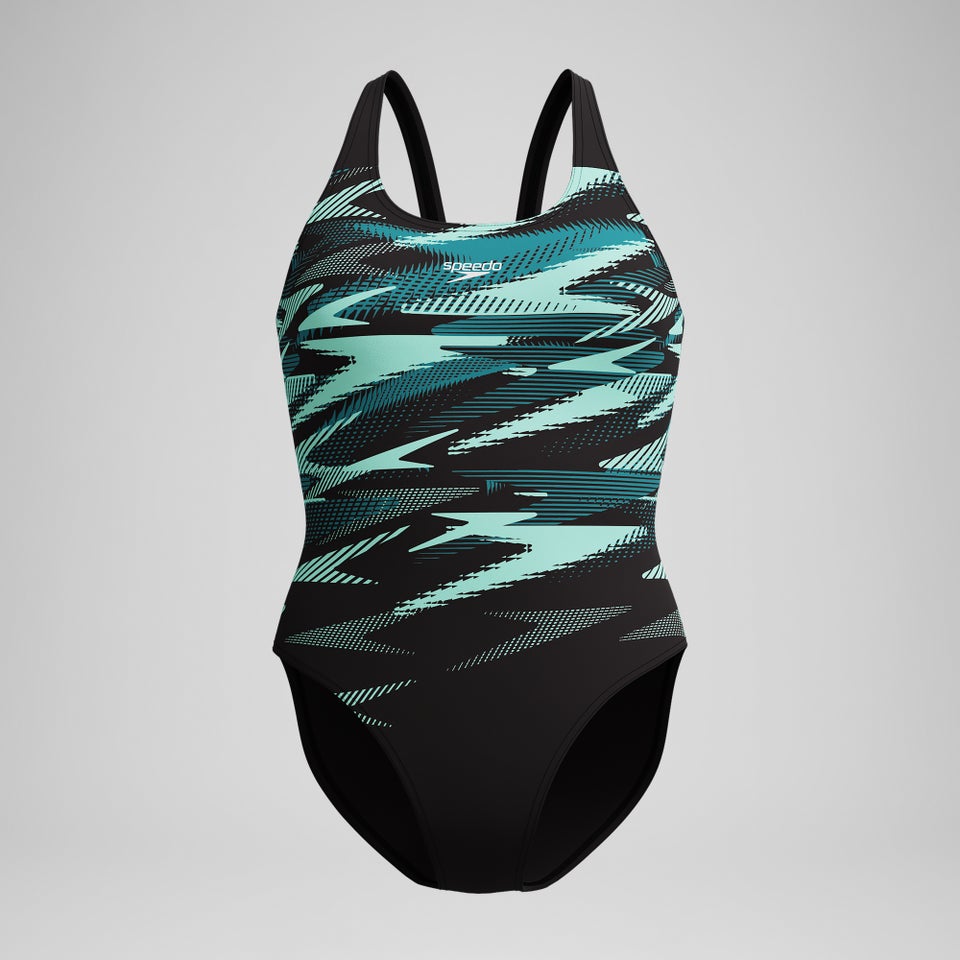 Women's HyberBoom Placement Swimsuit DarkTeal/Green