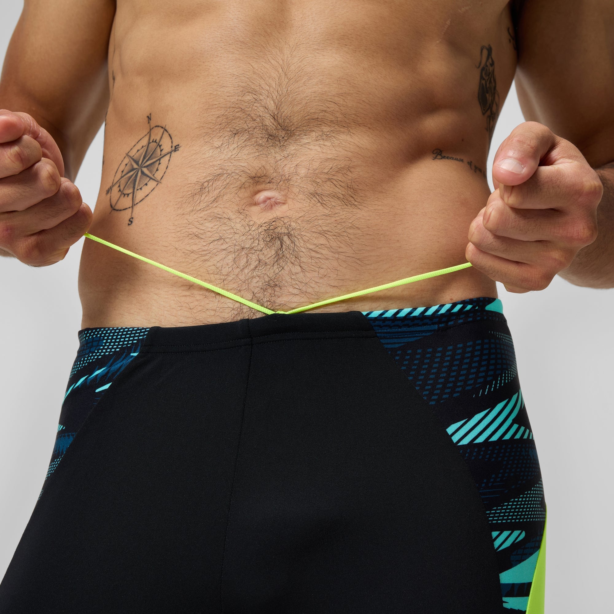 stmck　ETRE TOKYO speedo　ギャザーショートブルゾン Men's Endurance+ Max Splice Jammer Black/Yellow | Speedo UK