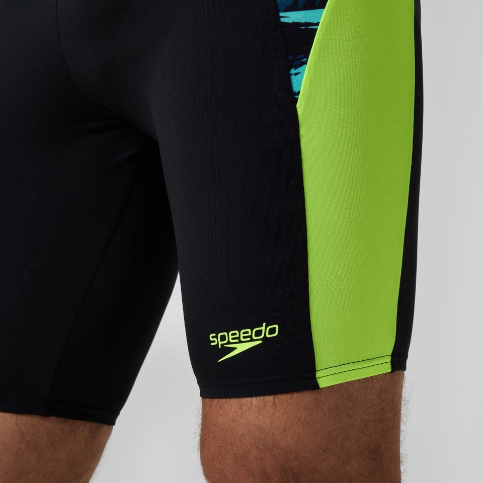 Endurance+ Max Splice-Schwimmhose Schwarz/Gelb für Herren