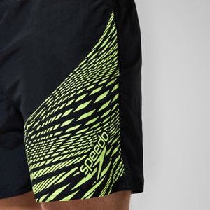 Men's Medley Logo 16" Swim Trunks Black/Yellow