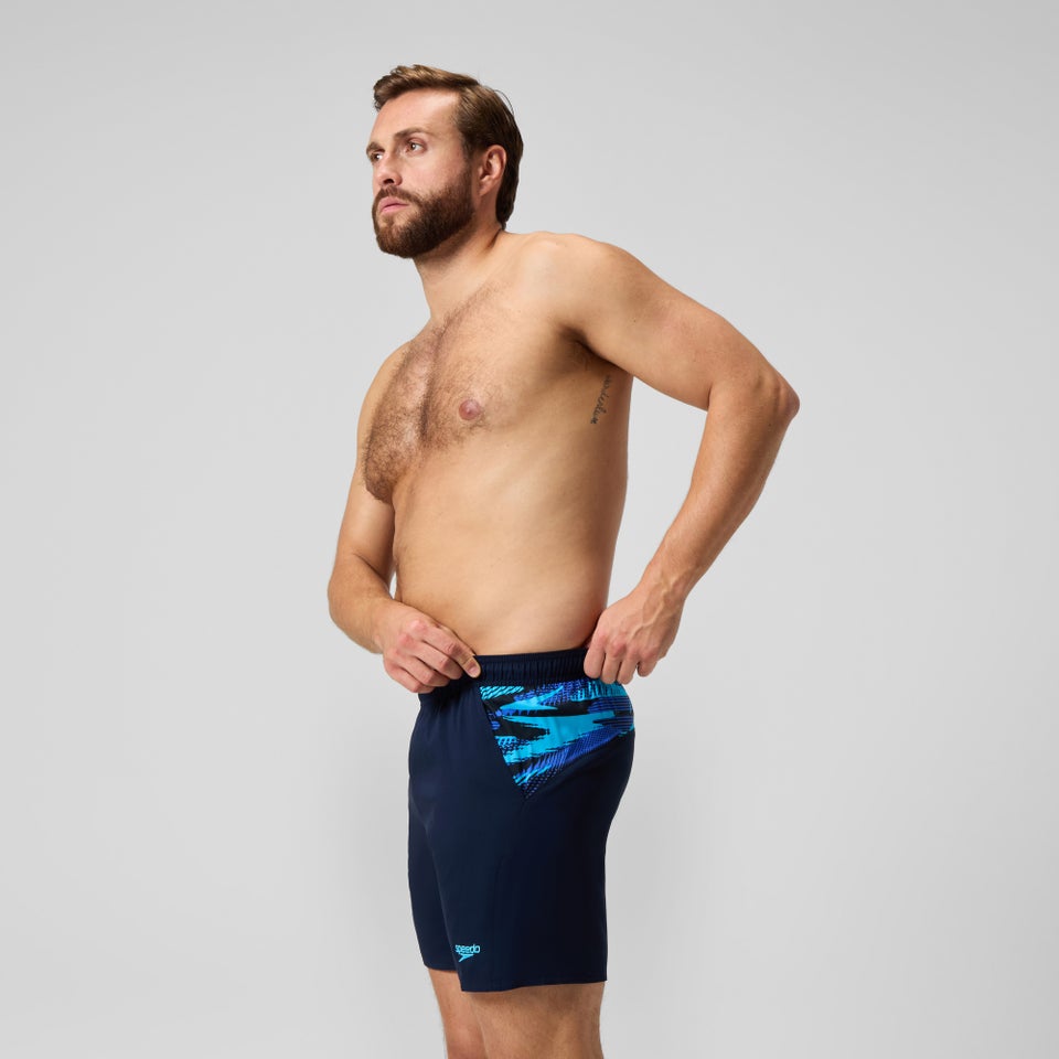 Short de bain Xpress Lite Panel 40 cm, hommes, bleu