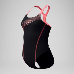 Maillot de bain Femme Medley Logo noir/corail