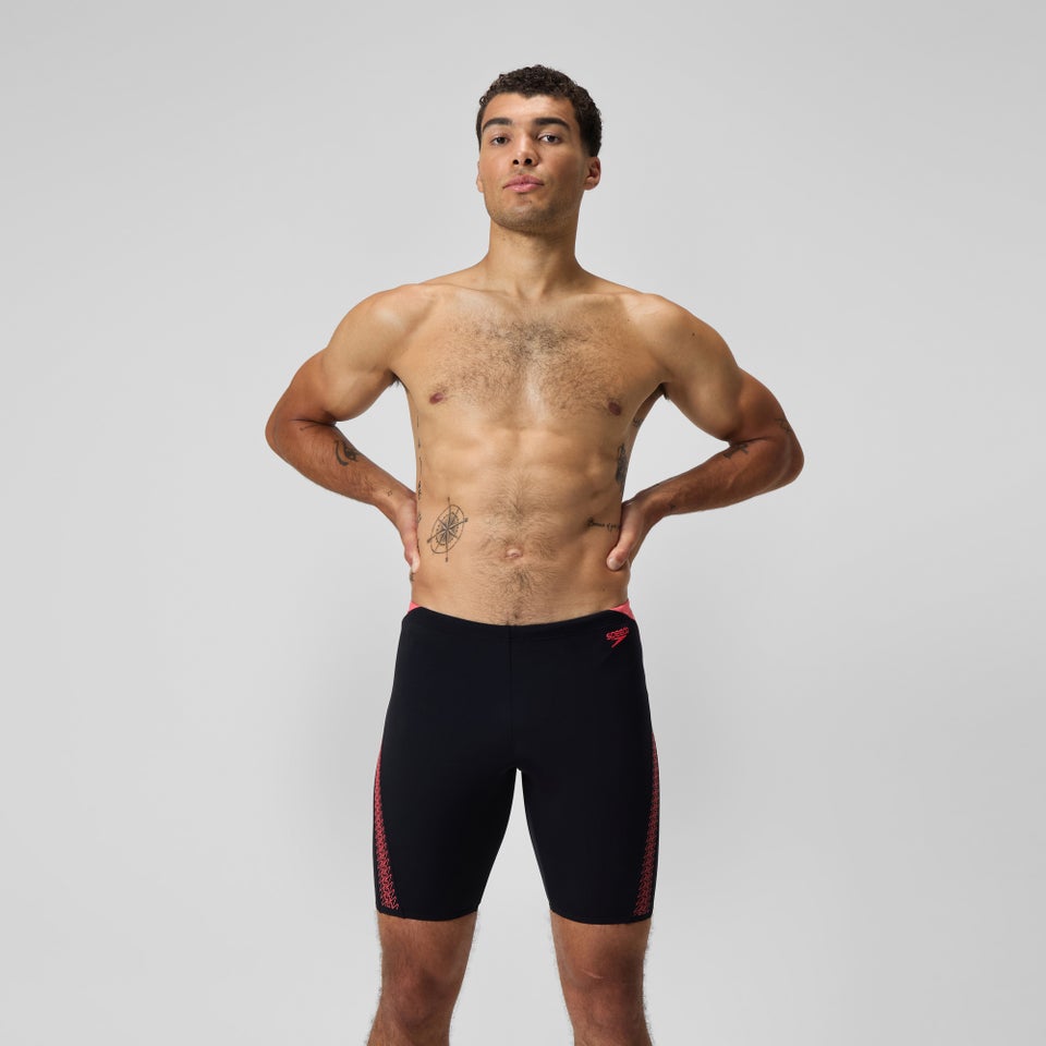 HyperBoom Splice-Schwimmhose Schwarz/Koralle für Herren