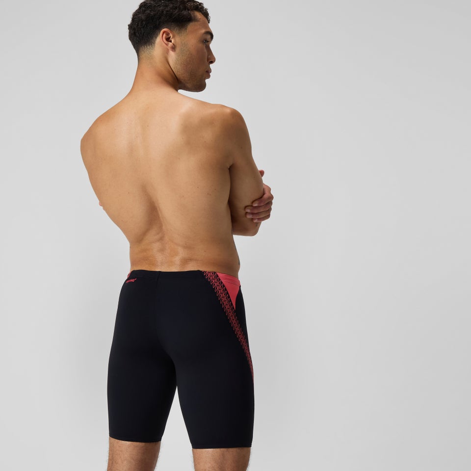 HyperBoom Splice-Schwimmhose Schwarz/Koralle für Herren