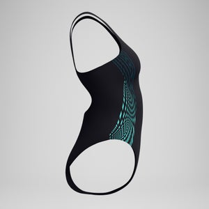 Women's Placement Muscleback One Piece Teal/Green