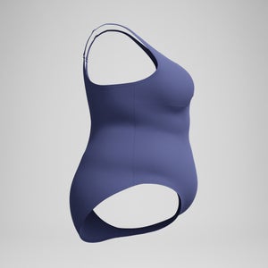 Maillot de bain Femme Plus Size effet galbant AquaNite bleu