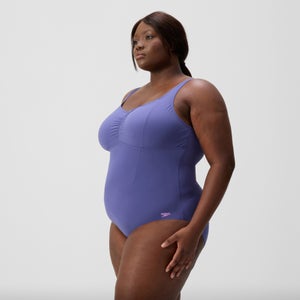 Maillot de bain Femme Plus Size effet galbant AquaNite bleu