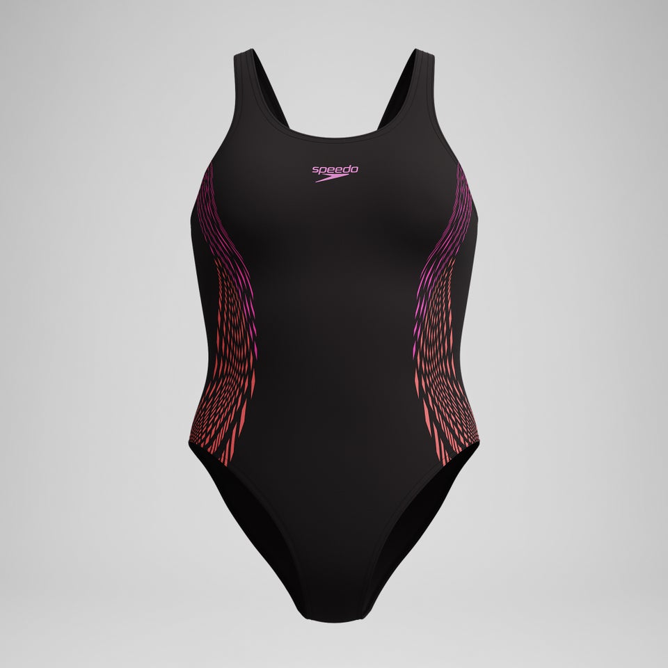 Maillot de bain Femme Placement Muscleback noir/rose