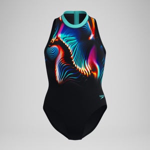 Women's Printed Hydrasuit Black/Blue