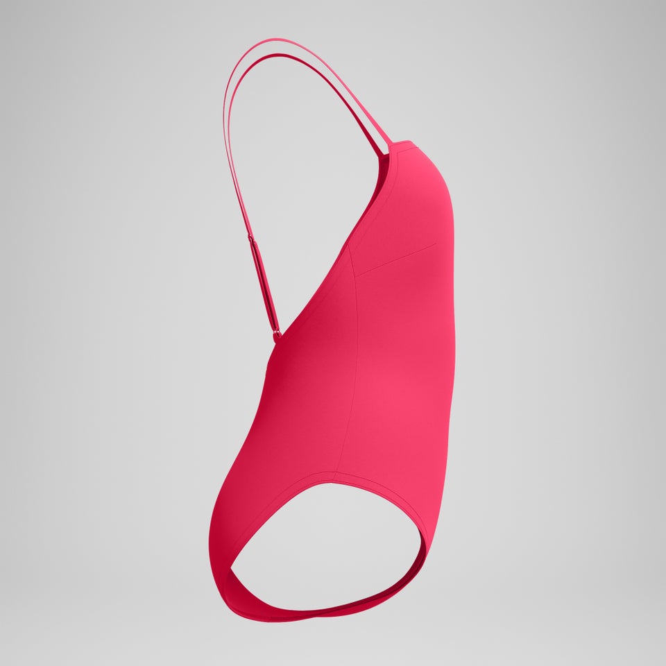 Badeanzug mit verstellbaren dünnen Trägern Rosa für Damen