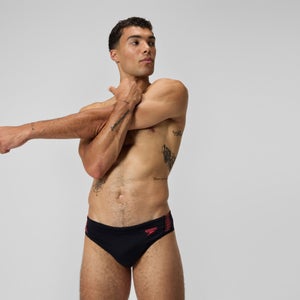 Men's HyperBoom Splice Brief Black/Coral