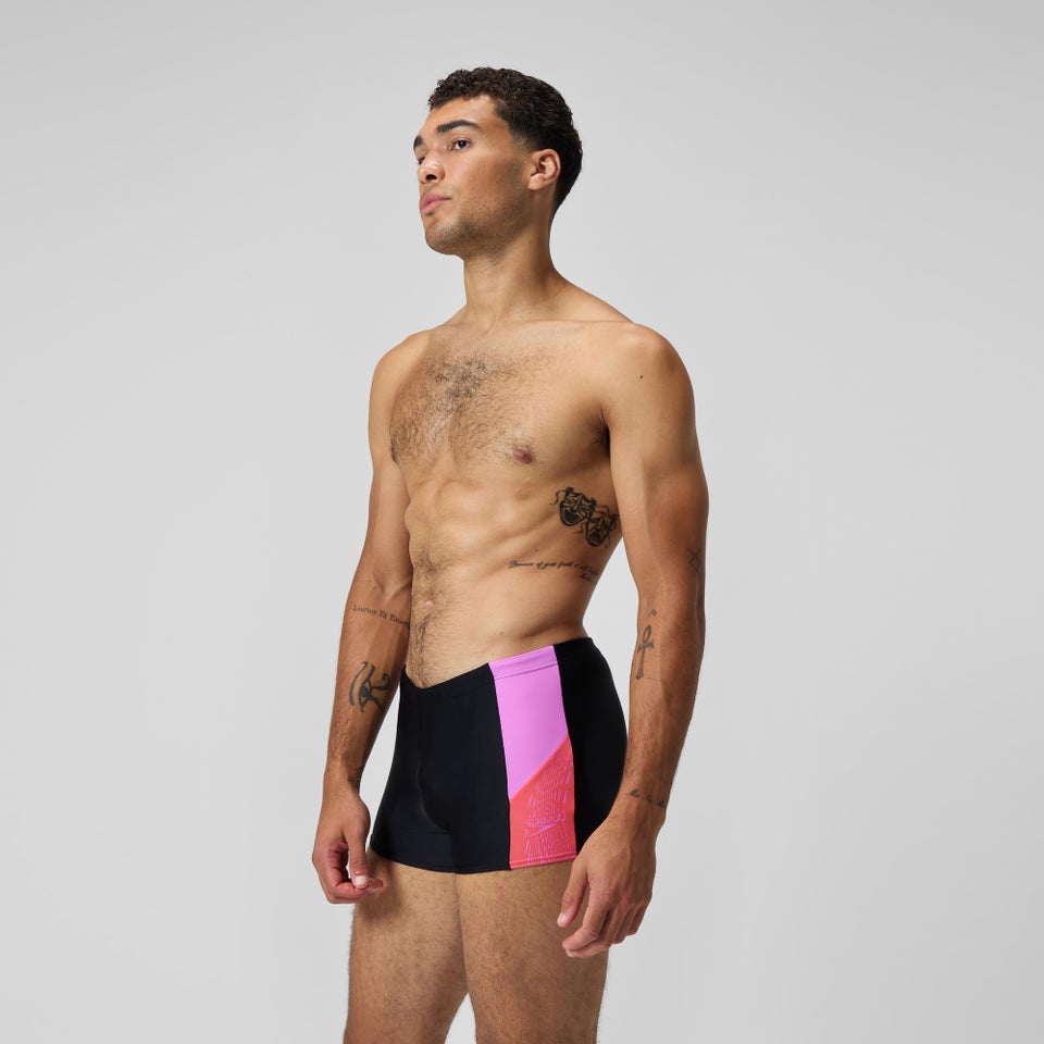 Dive Aquashorts Schwarz/Koralle für Herren