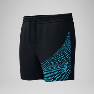 Short de bain HyperBoom Splice 40 cm, hommes, noir/bleu