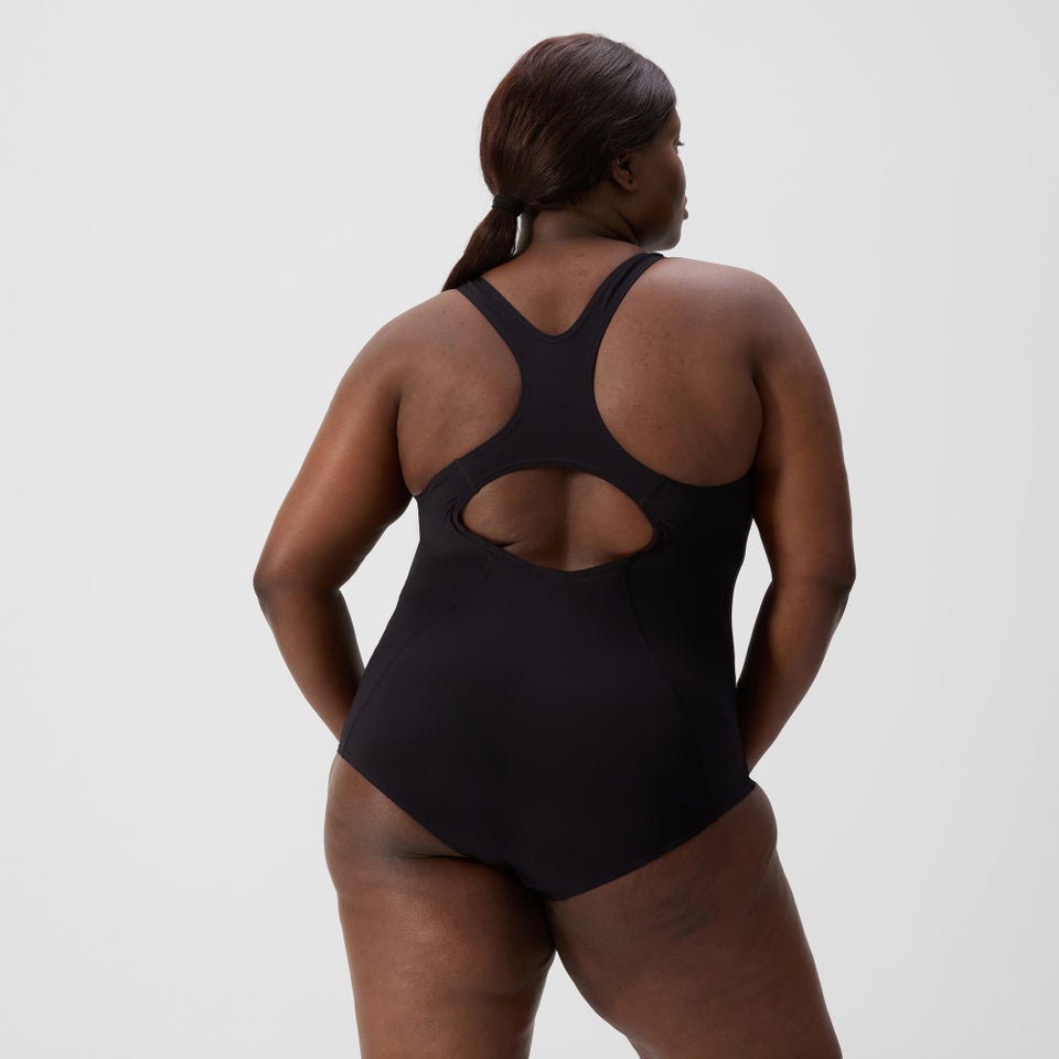 Women's Plus Size Placement Medalist Swimsuit DarkTeal/Green