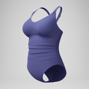 Women's Shaping V Neck Swimsuit Blue