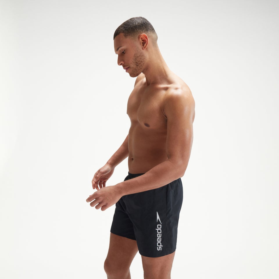 Men's Essentials 16" Swim Shorts Black/White