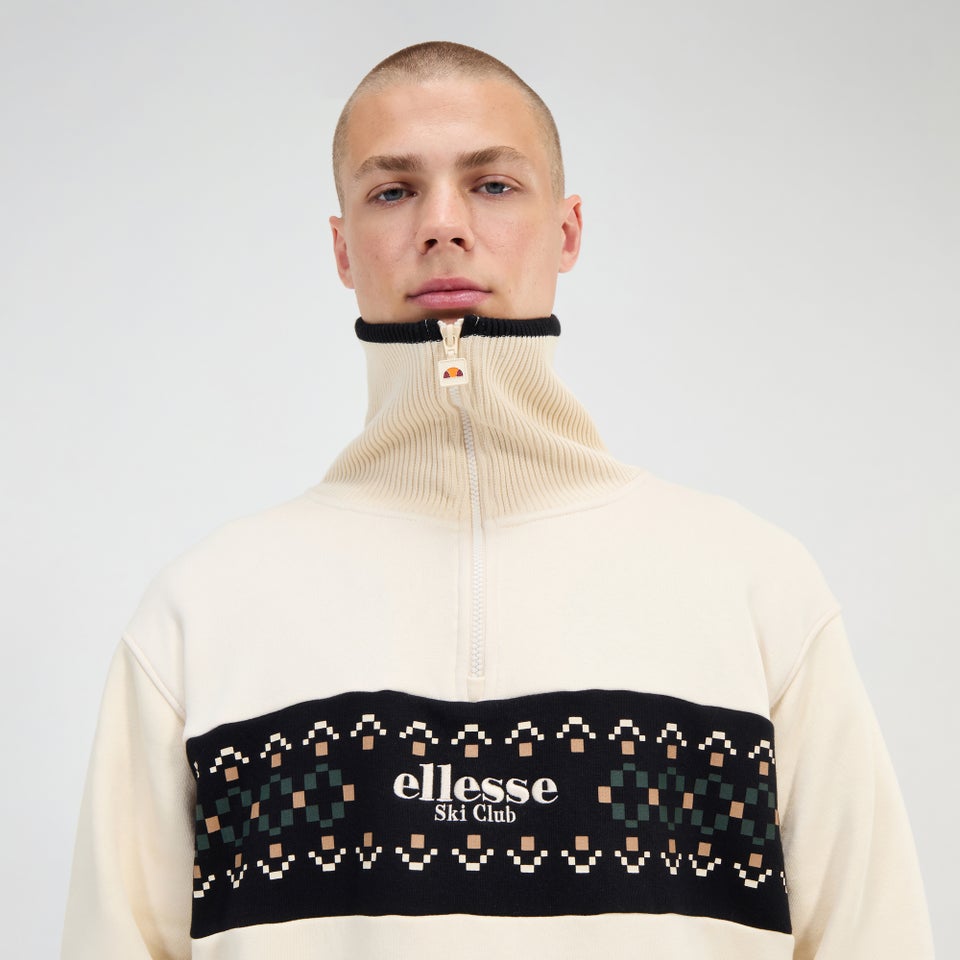 Sweatshirt Sheridan für Herren mit 1/4-Reißverschluss Weiß