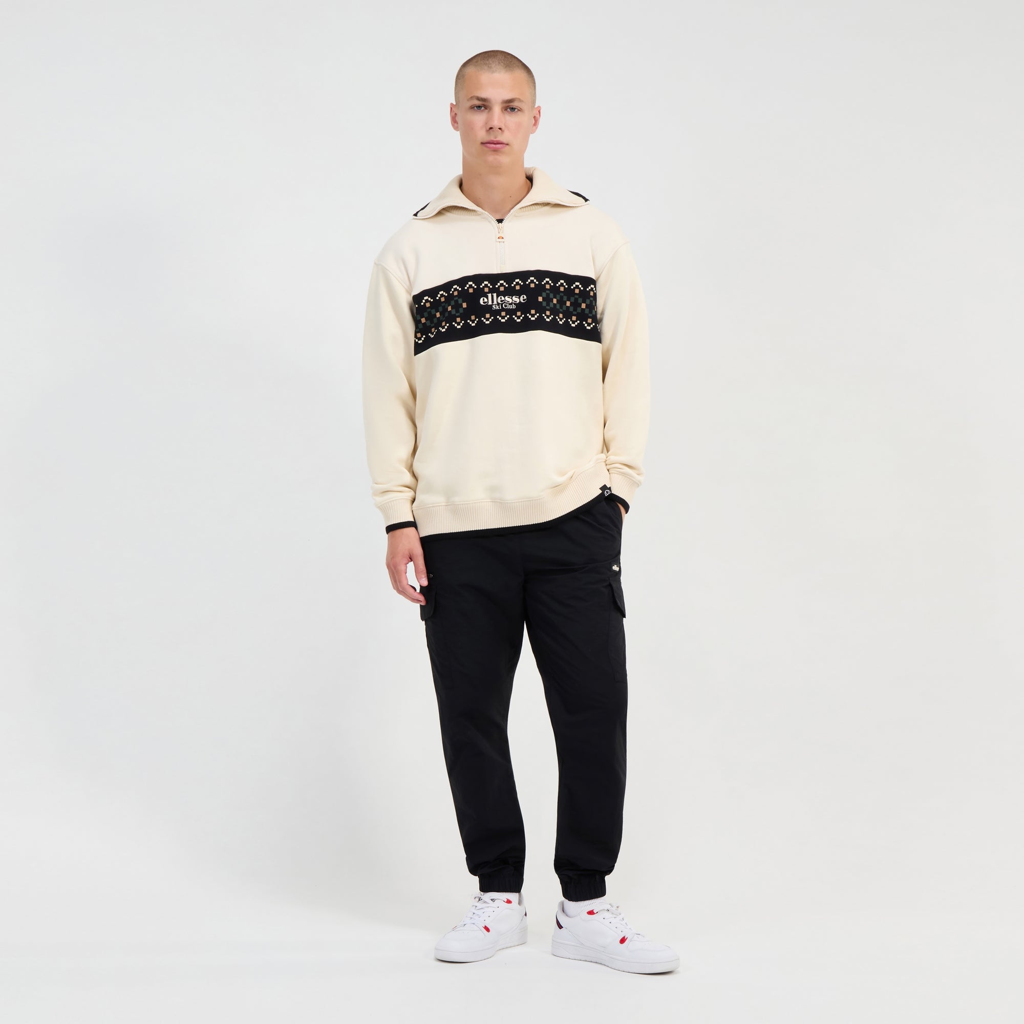 Men's Sheridan 1/4 Zip White | ellesse UK