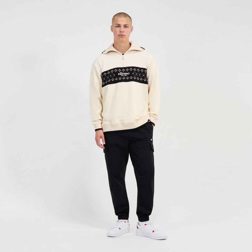 Sweatshirt Sheridan für Herren mit 1/4-Reißverschluss Weiß