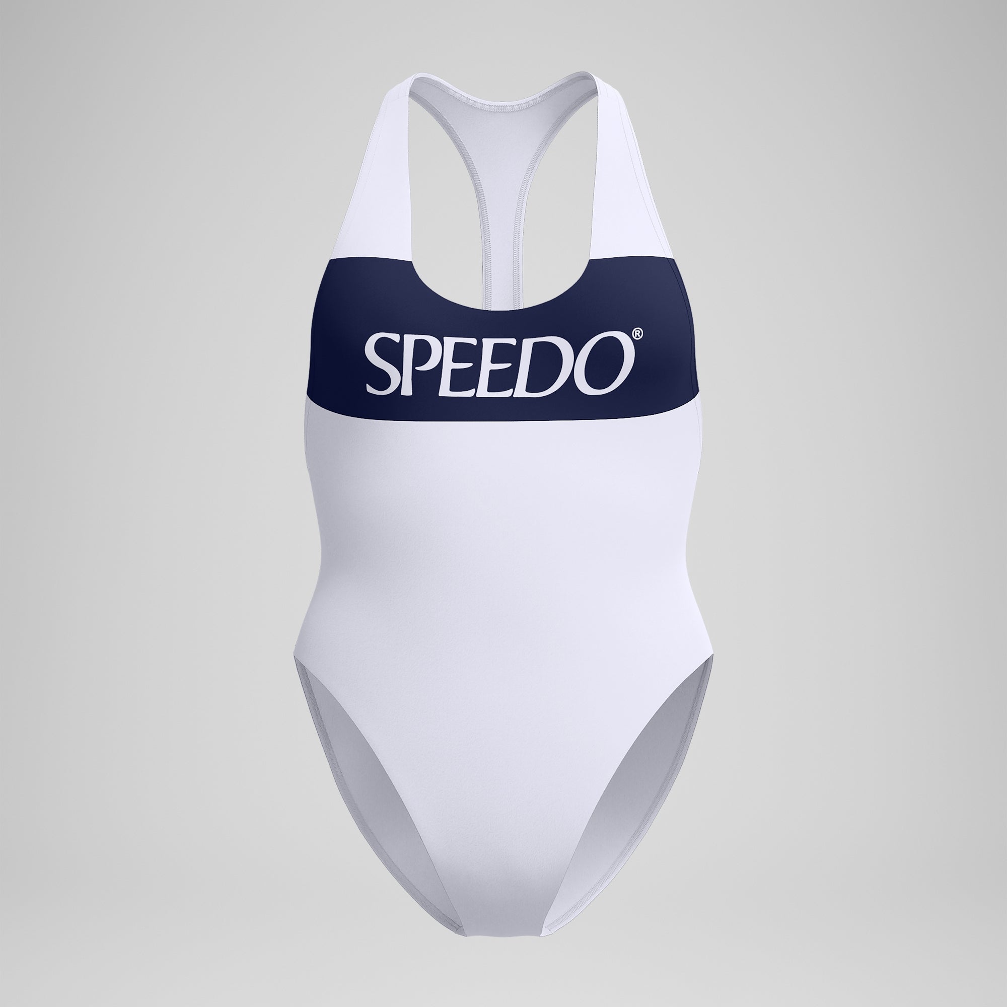 Women's Jetstream Colorblock Racerback One Piece White/Navy