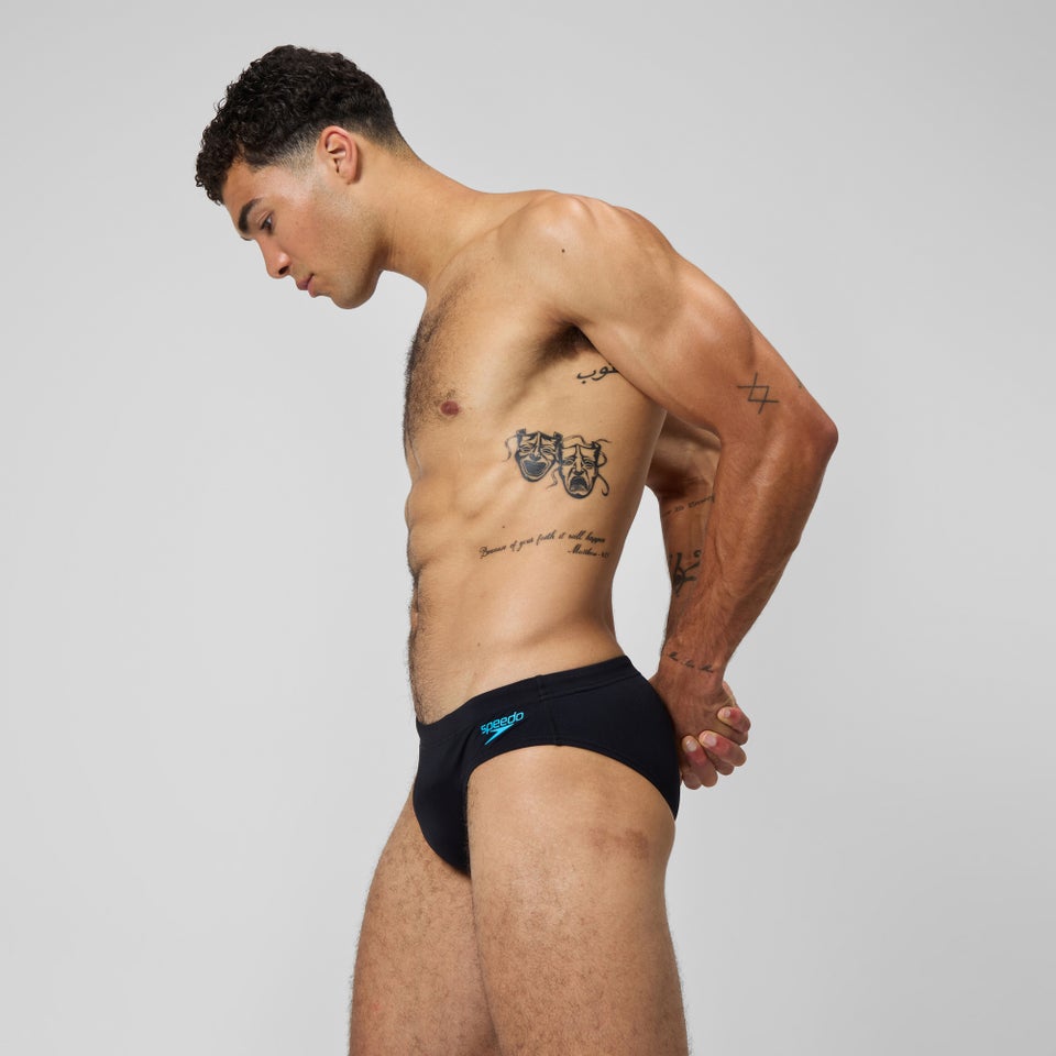 Men's Tech Panel 3" Brief Black/Blue