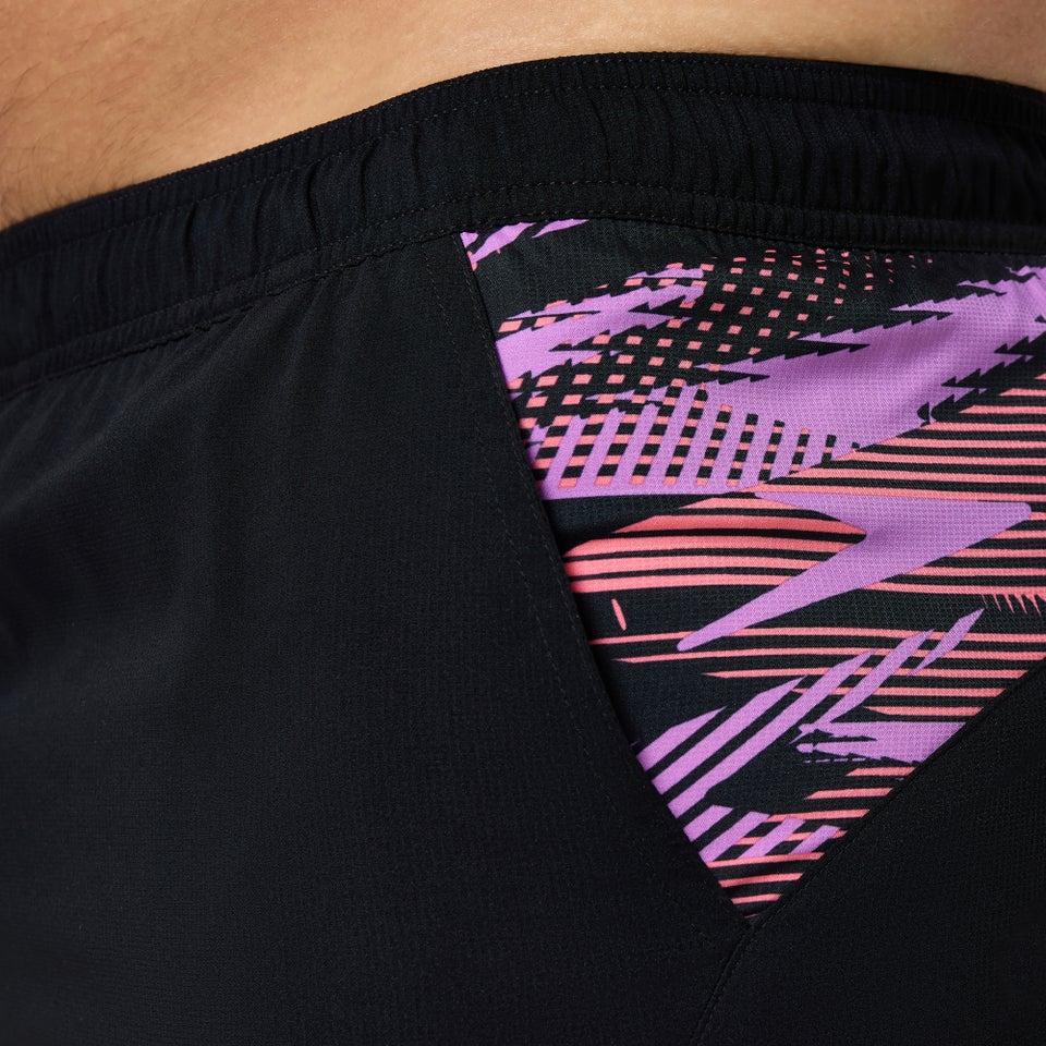 Xpress Lite Panel Badeshorts 40 cm Schwarz/Pink für Herren