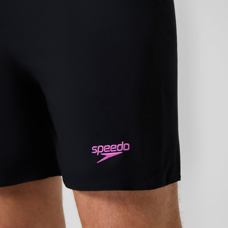 Xpress Lite Panel Badeshorts 40 cm Schwarz/Pink für Herren