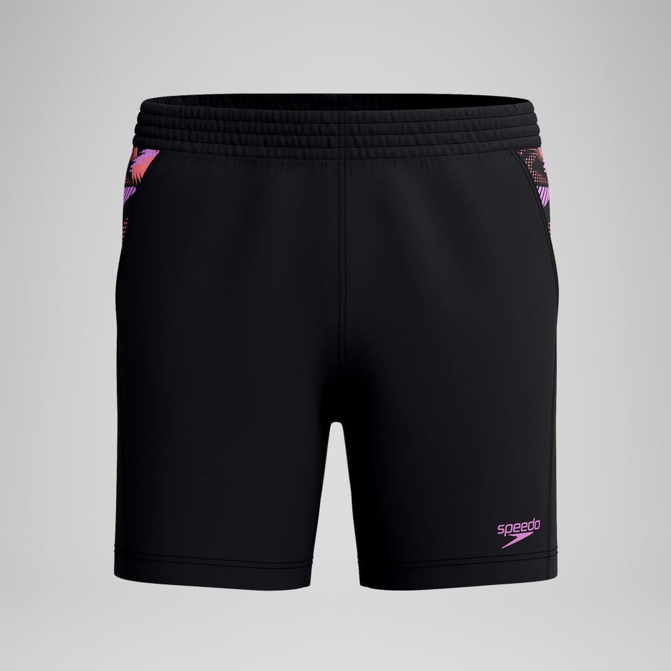 Xpress Lite Panel Badeshorts 40 cm Schwarz/Pink für Herren