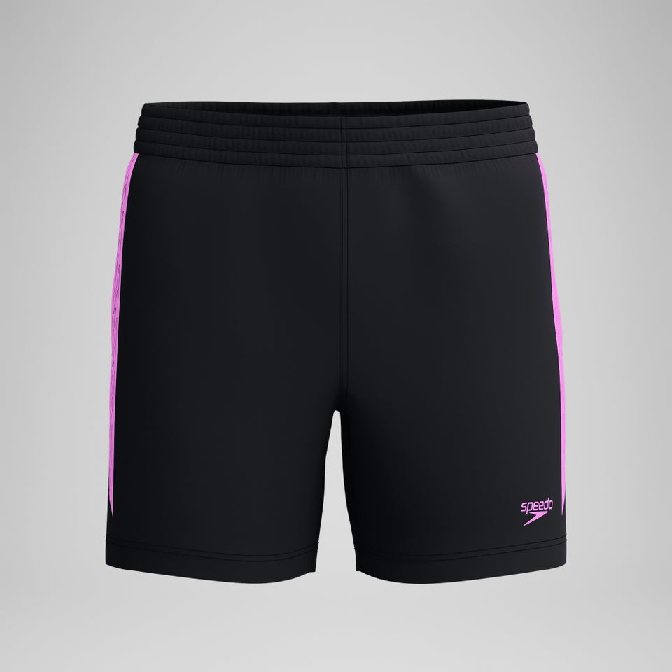 Men's Hyperboom Splice 16" Swim Trunks Black/Pink