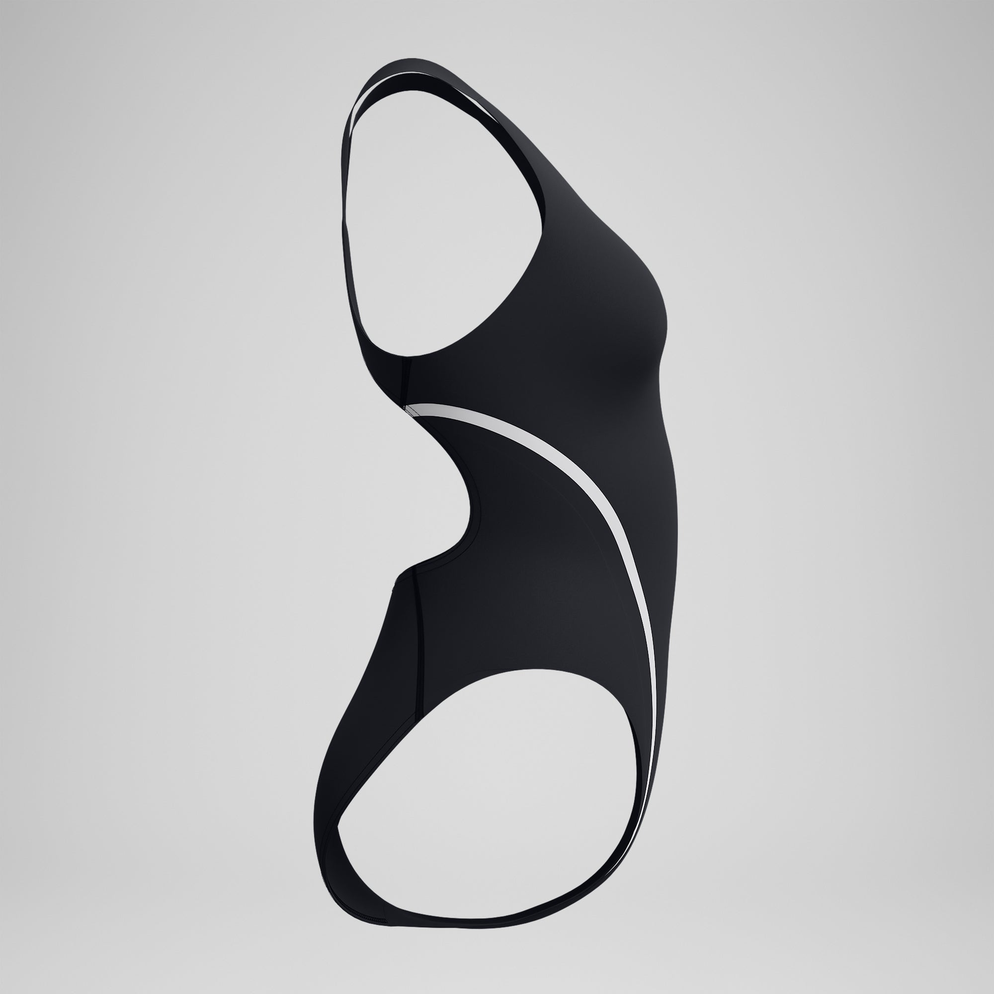 Women's Vanquisher Thick Strap One Piece Black/Gray | Speedo USA