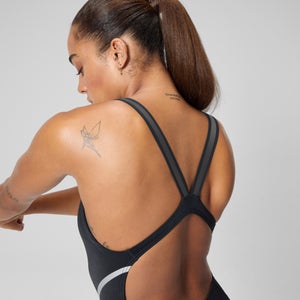 Women's Vanquisher Thick Strap One Piece Black/Gray