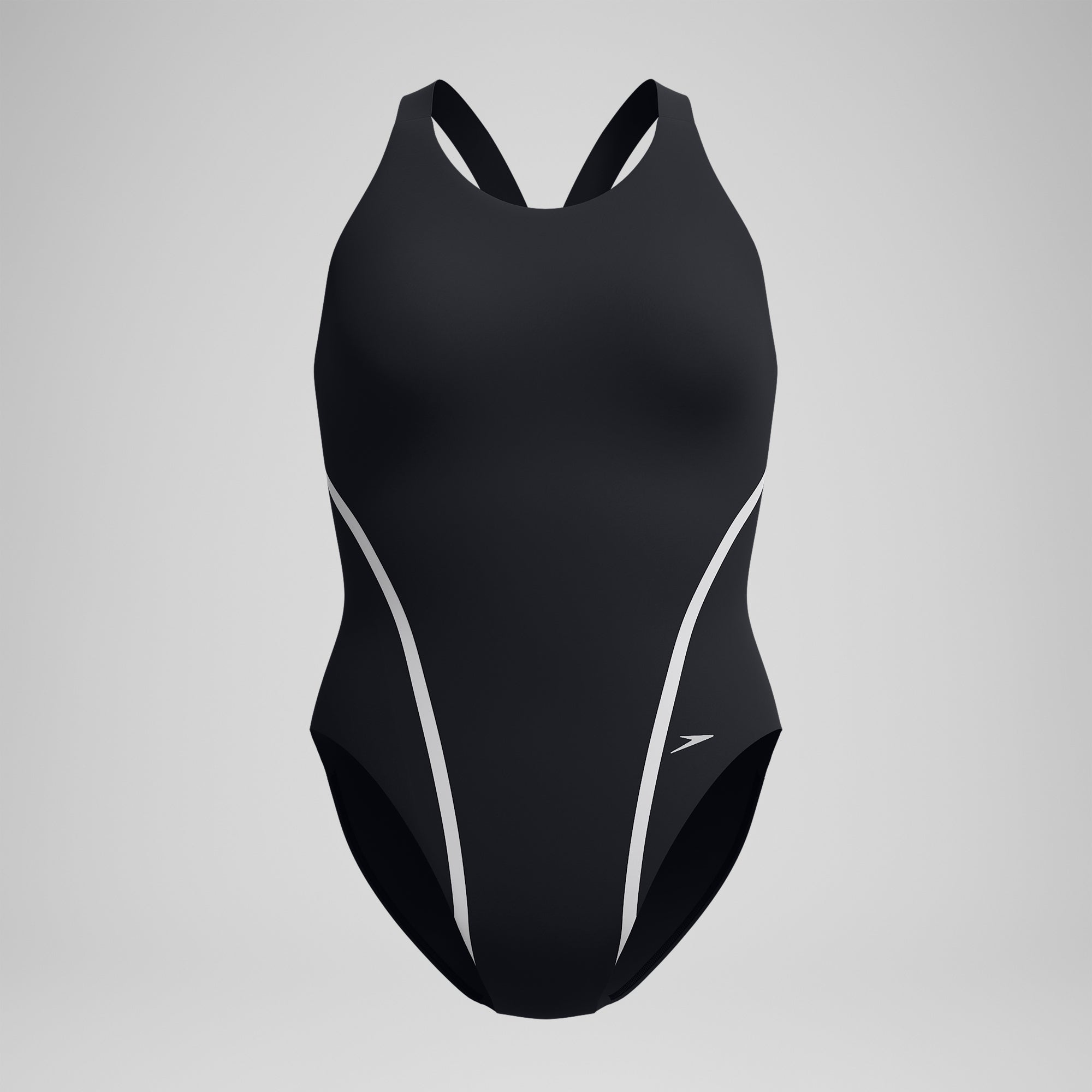Women's Vanquisher Thick Strap One Piece Black/Gray | Speedo USA