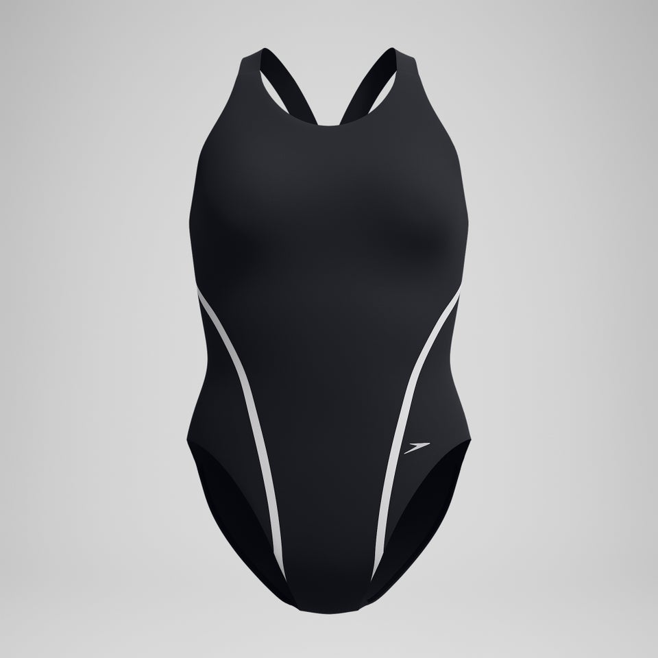 Women's Vanquisher Thick Strap One Piece Black/Gray