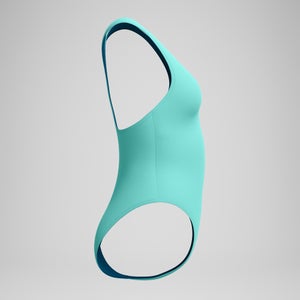 Women's Solid Racerback One Piece Teal