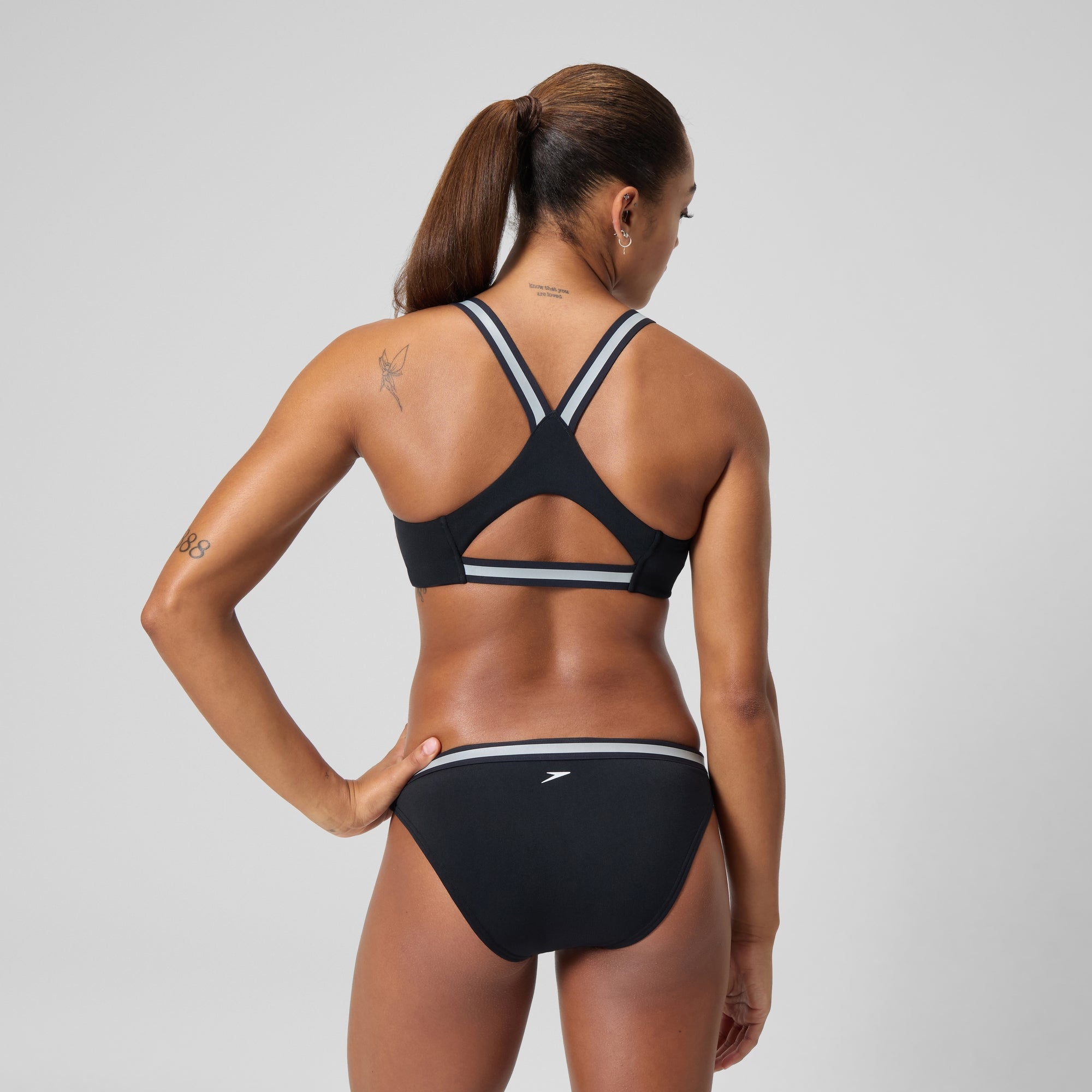 Women's Vanquisher Two Piece Bikini Black | Speedo USA